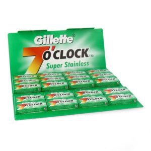 Gillette 7 O'clock Super Stainless Double Edge 100 Count (20packs of 5)