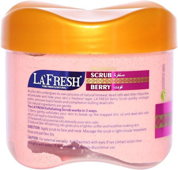 La'Fresh Berry Deep Exfoliating Face Scrub, 610 ML - Image 2