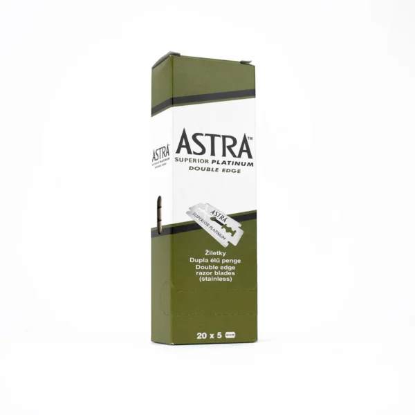 Astra Superior Platinum Double Edge Shaving Razor Blades 100 Pcs Barber Favored by Astra