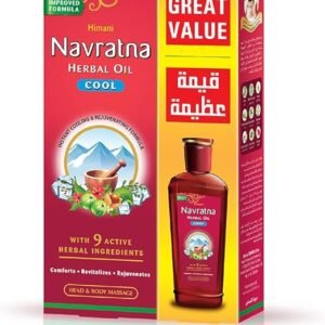 Emami Navratna Herbal Cool Oil | With 9 Active Herbal Ingredients | Relieves Stress, Soothes in Hot climatic condition, nourishes and conditions Hair ,300 ml, Buy 1 Get 100 ml free