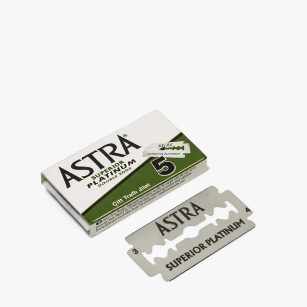 Astra Superior Platinum Double Edge Shaving Razor Blades 100 Pcs Barber Favored by Astra - Image 2