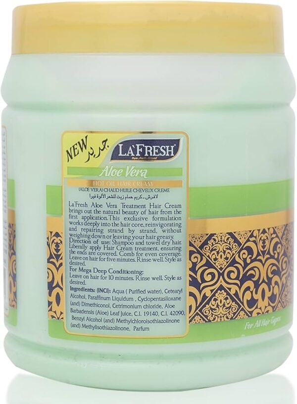 La Fresh Aloe Vera Hot Oil Hair Cream - 1kg - Image 2