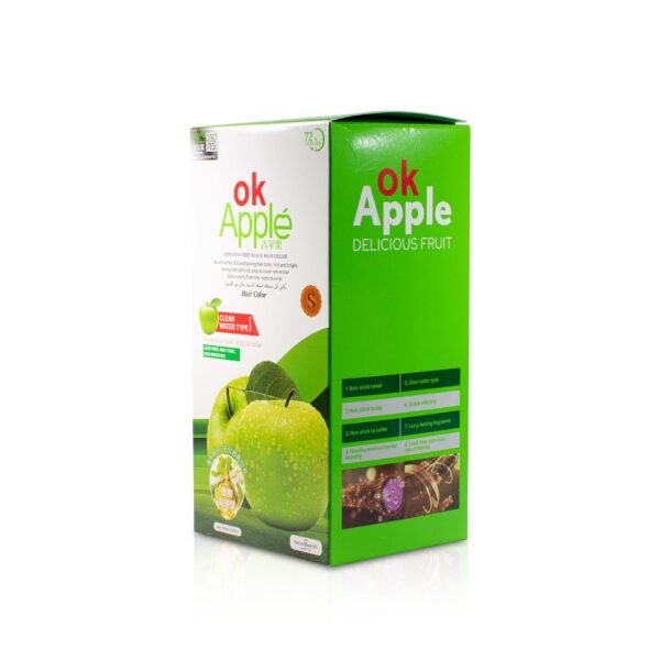 Ok Apple Ammonia Free Black Hair Cream - Image 2