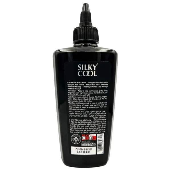 Silky Cool Men Line Hair Tonic 215 ml - for Accelerated Growth & Reduced Hair Loss - Image 2