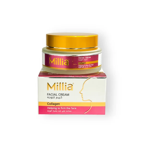 Millia Collagen Choose Between Cream (100 ml) or Serum (40 ml) – Anti-Aging Collagen Skincare for Firm, Hydrated, and Youthful Skin - Image 2