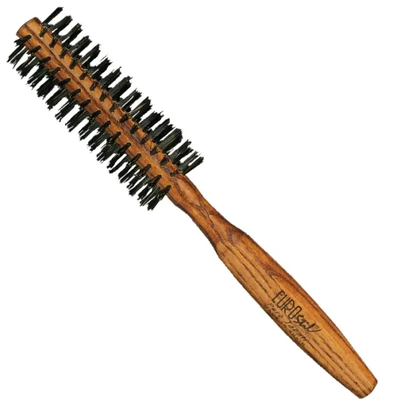 Eurostil Round Brush Wooden Boar Bristles (12mm, 14mm, 18mm) – Professional Styling Brush for Volume & Shine - Image 2