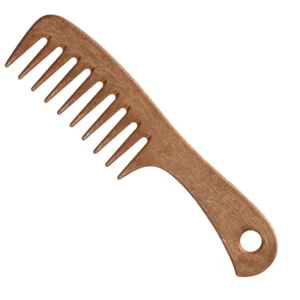 Euro Stil Streak Wooden Comb: Natural and Gentle for Everyday Styling