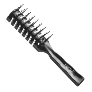 Euro stil Vent Brush 2 Bristle - Black for Versatile Styling