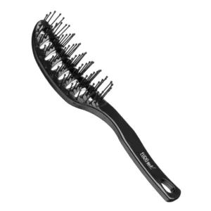 Euro stil Hair Brush Bend- Black : Ergonomic Design for Effortless Detangling and Styling