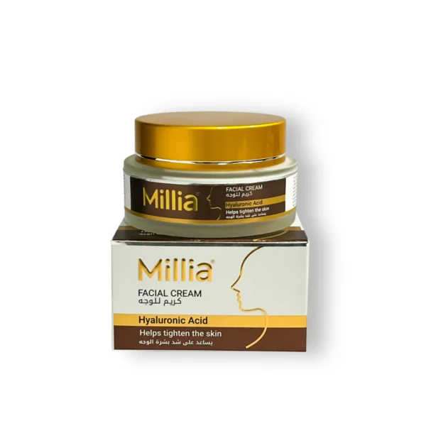 Millia Hyaluronic Acid Skincare – Choose Between Cream (100 ml) or Serum (40 ml) - Intense Hydration, Plumpness, and Smoothness with Hyaluronic Acid - Image 3