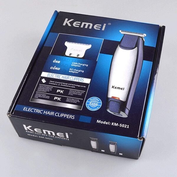 KEMEI Men's Self-Cut Hair Trimmer Waterproof Cordless Rechargeable Hair Cutting Clippers Groomer with Stainless Steel - Image 7