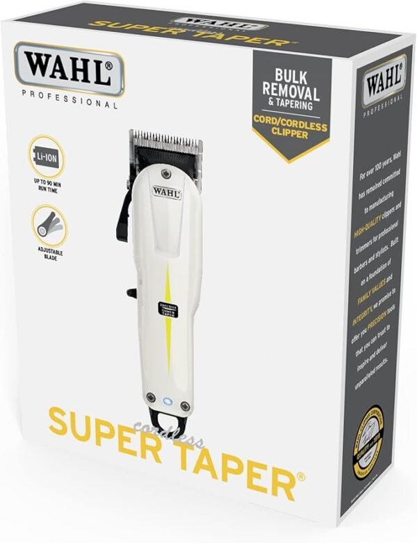 Wahl V500 Super Taper, Professional Hair Clippers, Pro Haircutting Kit, Clippers for Bulk Hair Removal, Taper Fade, Adjustable Lever, Cordless, Lightweight, Barbers Supplies - Image 2