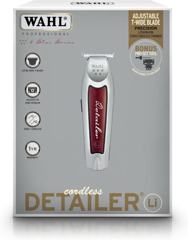 Wahl Professional 5-Star Series Cordless Detailer Li Trimmer - Image 2