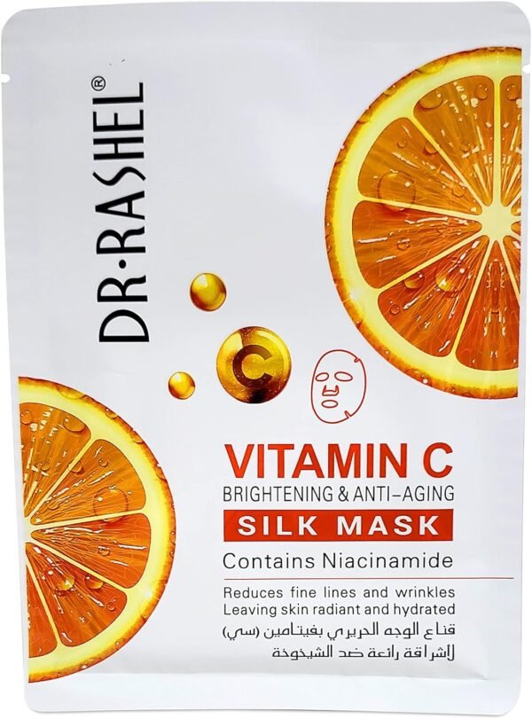 Dr Rashel Vitamin C Skin Care Series , Contains Hyaluronic Acid, Anti Aging and Collagen Essence ( Pack Of 5 Piece Set ) + 1 Pcs of Vitamin C Silk Mask - Image 3