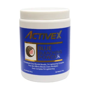 ActiveX Blue Hair Bleach Powder 450g – Professional Blue-Toned Lightening Powder with Tri-Lightening Complex for Blonde & Vivid Color Prep