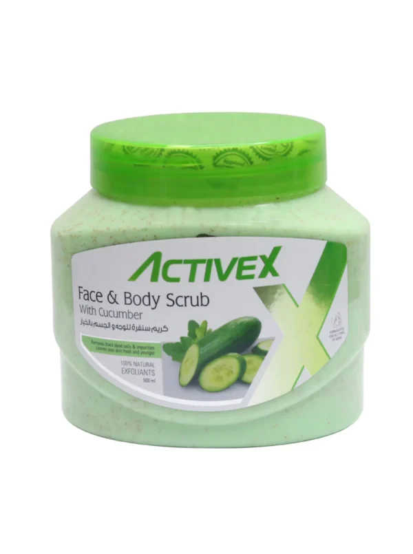 ActiveX Face & Body Scrub 500ml - Cucumber