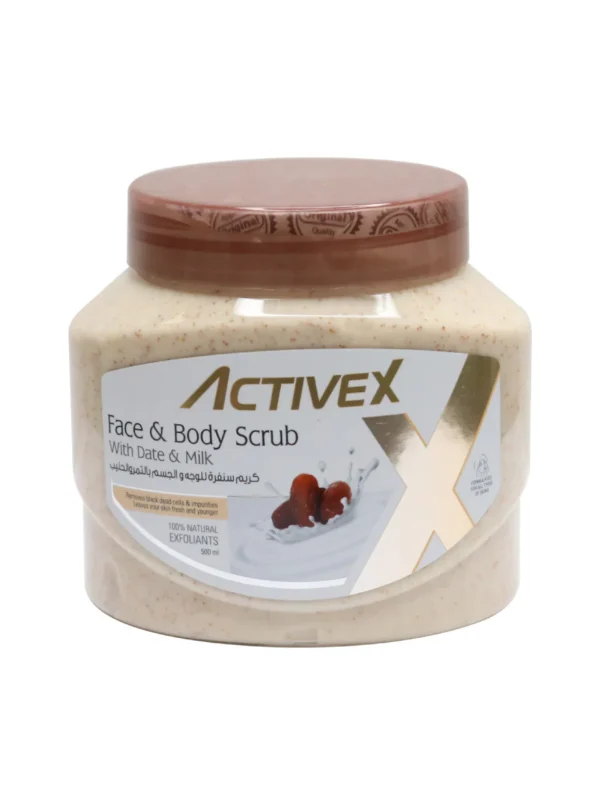 ActiveX Face & Body Scrub 500ml - Date & Milk