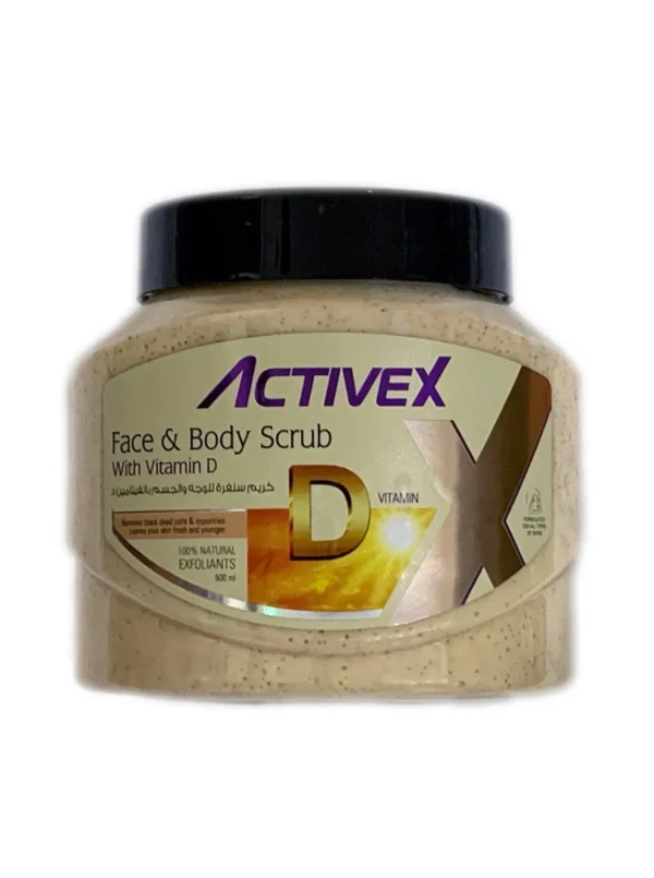 ActiveX Face & Body Scrub 500ml - Vitamin D