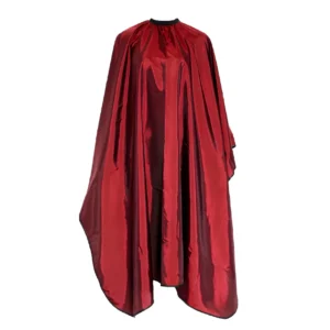 Cutting Cape Plain Red for Salons - Light and Soft Fabric