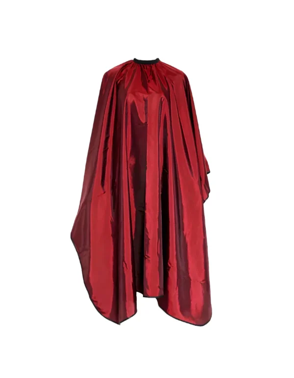 Cutting Cape Plain Red for Salons - Light and Soft Fabric