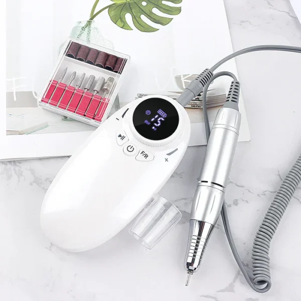 Rechargeable Nail Drill S-302 – 35,000 RPM Professional Electric Nail Drill for Acrylic, Gel & Natural Nails