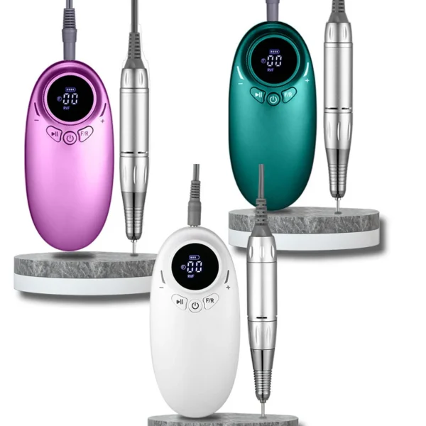 Rechargeable Nail Drill S-302 – 35,000 RPM Professional Electric Nail Drill for Acrylic, Gel & Natural Nails - Image 3
