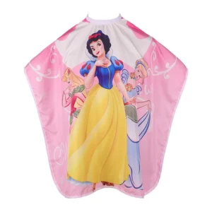 Princess Haircut Cape for Kids - Pink, Lightweight, Adjustable, Waterproof Salon Cape (110x130 cm)