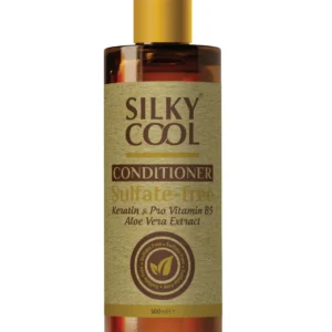 Silky Cool Sulfate-Free Conditioner for Dry, Damaged, or Color-Treated Hair – Hydrating & Nourishing – No Harsh Ingredients – 500ml