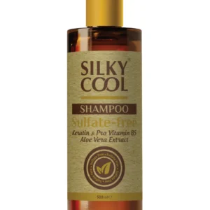 Silky Cool Sulfate-Free Shampoo – Moisturizing & Gentle Hair Cleanser for All Hair Types – No Sulfates or Harsh Ingredients – 500ml