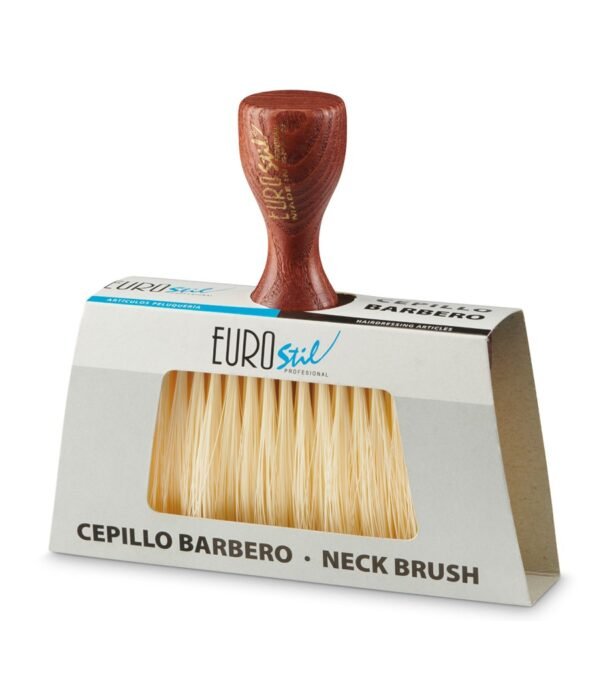 Eurostil Wooden Neck Brush "Barber Line"